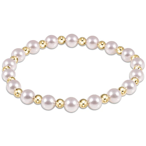 Enewton Extends “Classic Grateful”4mm Bead Bracelet - Pearl