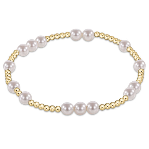 Enewton Extends “Hope Unwritten” 5mm Bead Bracelet-Pearl