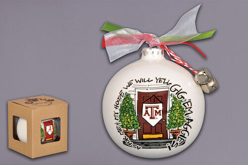 Magnolia Lane "My House" Ornament-Texas A&M