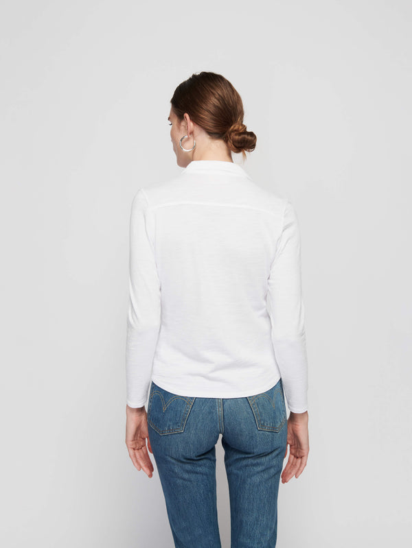 Nation LTD "Jarah" Seamed Button Up-Optic White