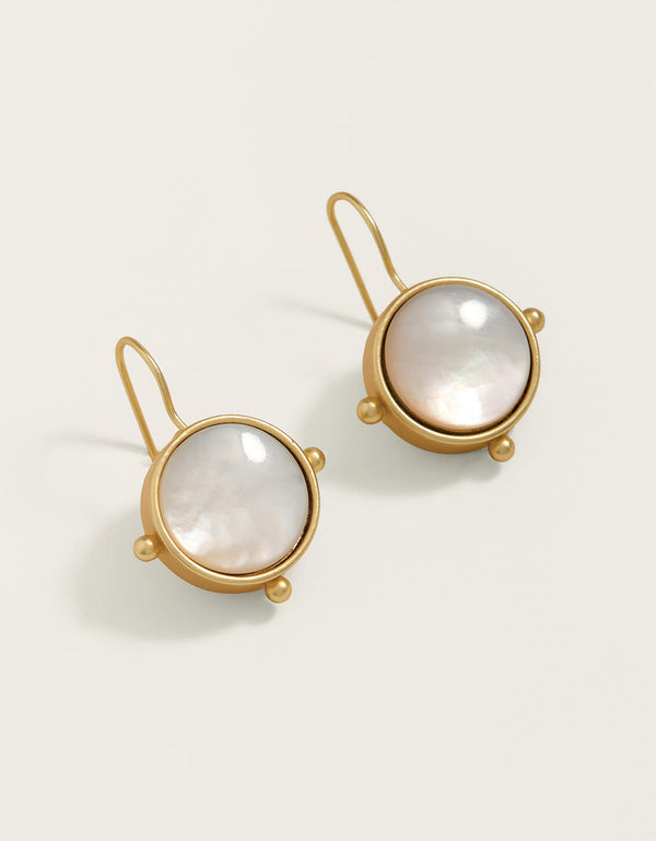 Spartina 449 Barony Earrings-MOP
