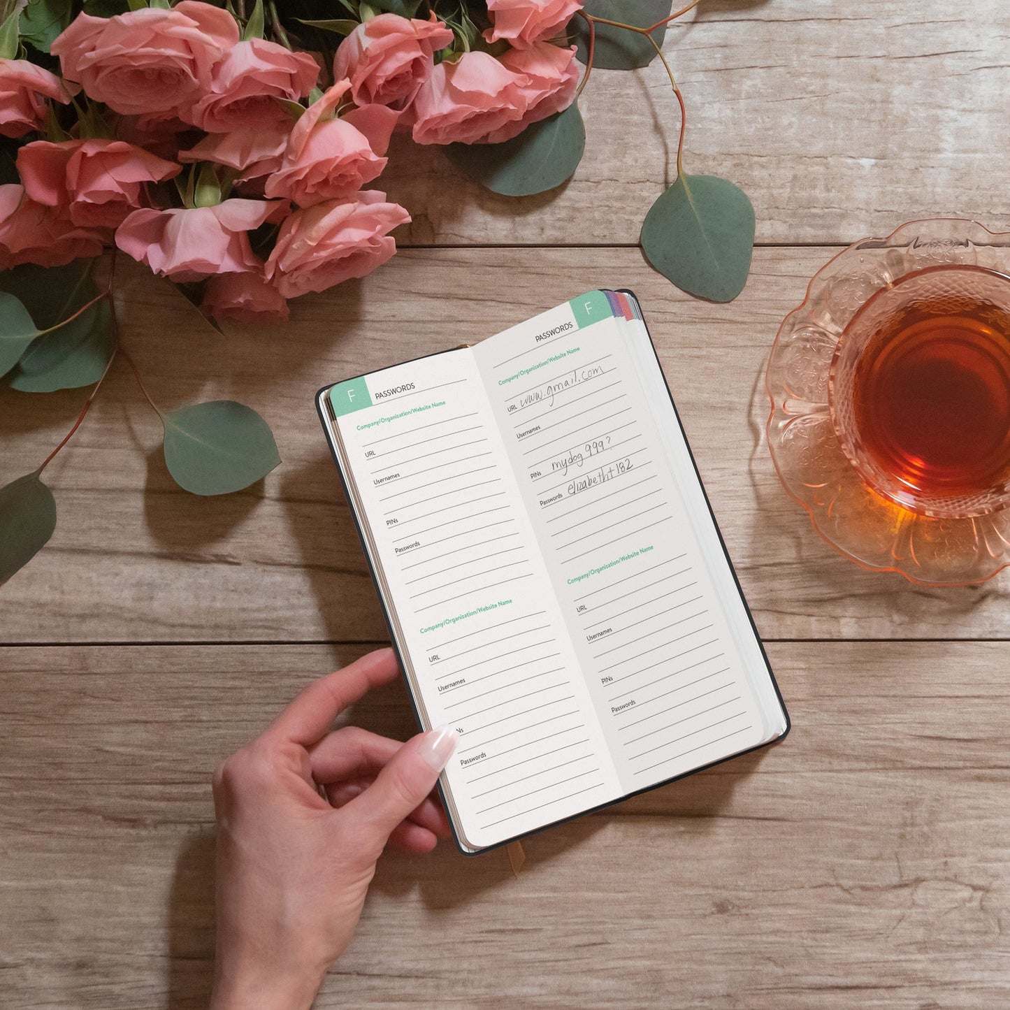 Studio Oh! Password Jotter Journal-Black