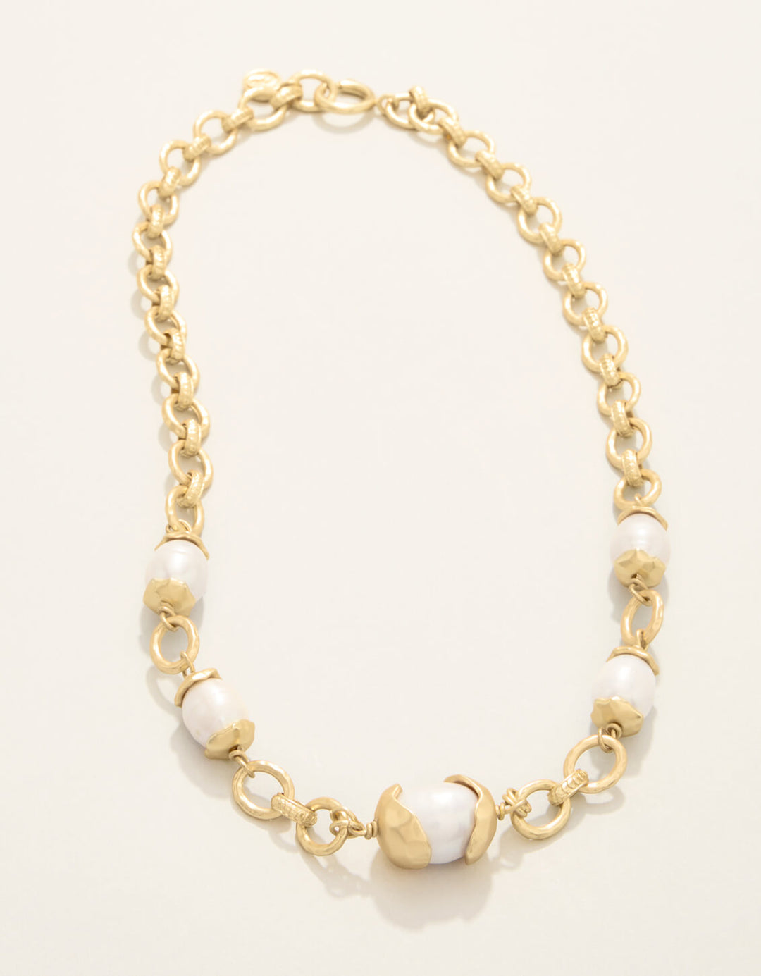 Spartina 449 Karina Pearl Chain Necklace 18"-Pearl
