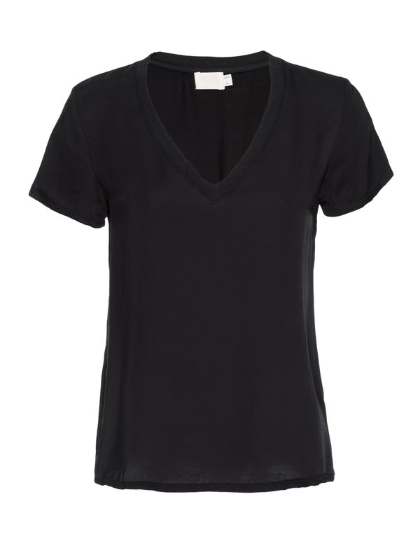 Nation LTD "June" V-Neck Tee-Black