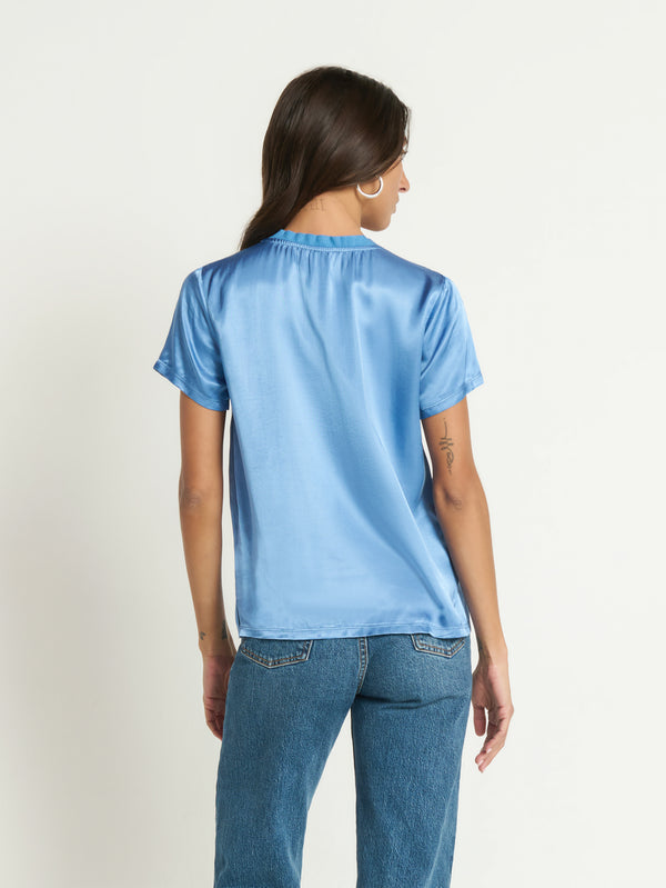Nation LTD “June” V-Neck Tee - Harbor Blue