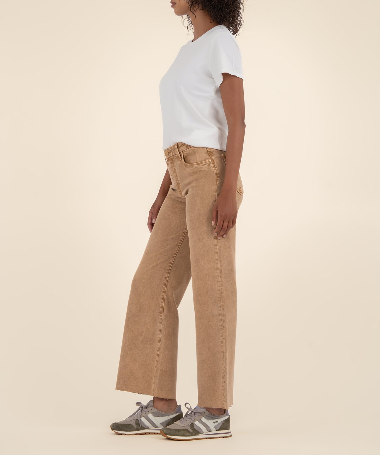 Kut from the Kloth "Meg" High Rise Wide Leg- Chestnut