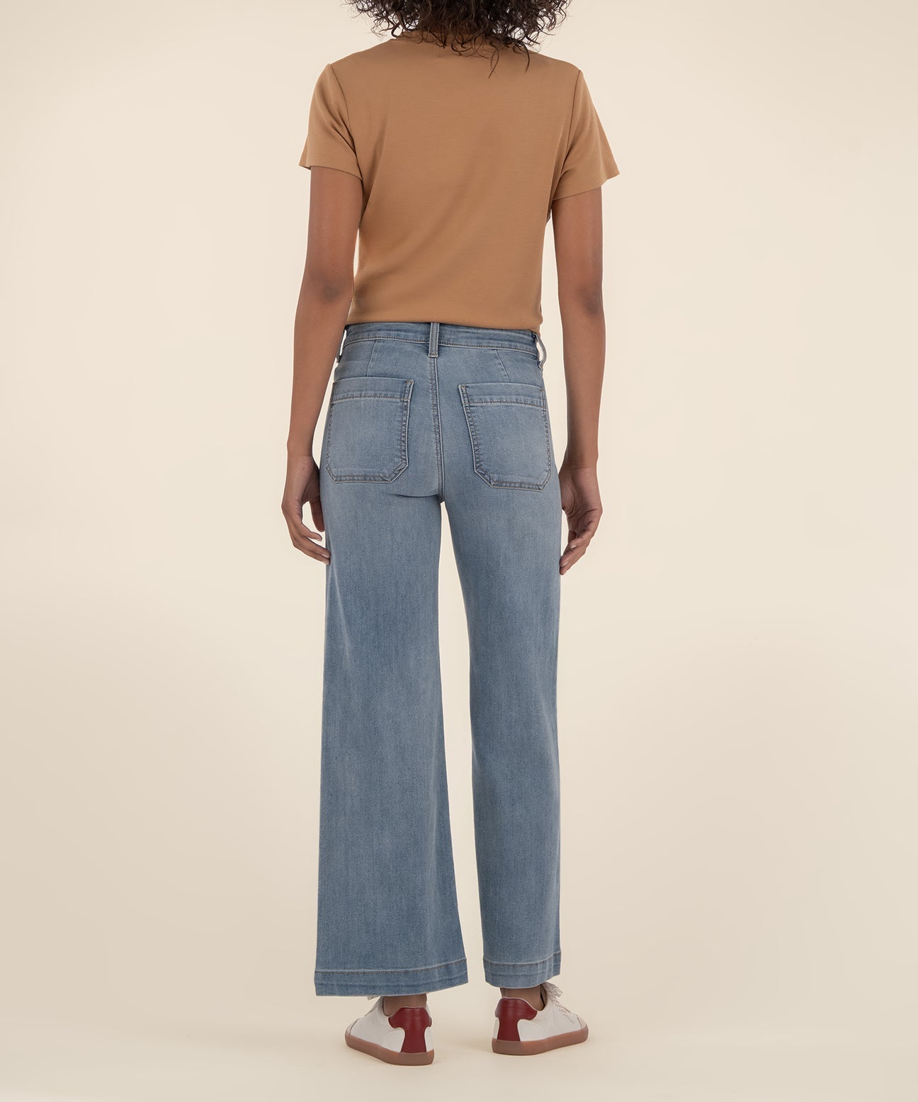 Kut from the Kloth "Meg" High Rise Wide Leg with Front Pocket - Invaluable