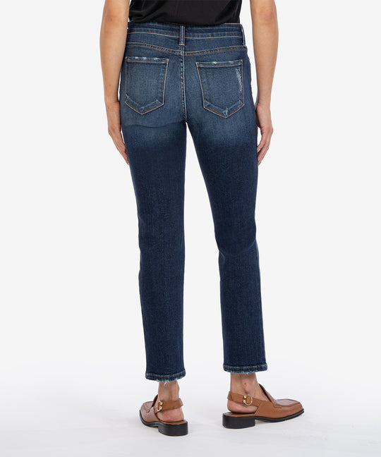 Kut from the Kloth "Reese" High Rise Fab Ab Ankle Straight-Enchantment