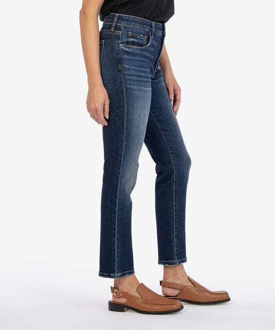 Kut from the Kloth "Reese" High Rise Fab Ab Ankle Straight-Enchantment
