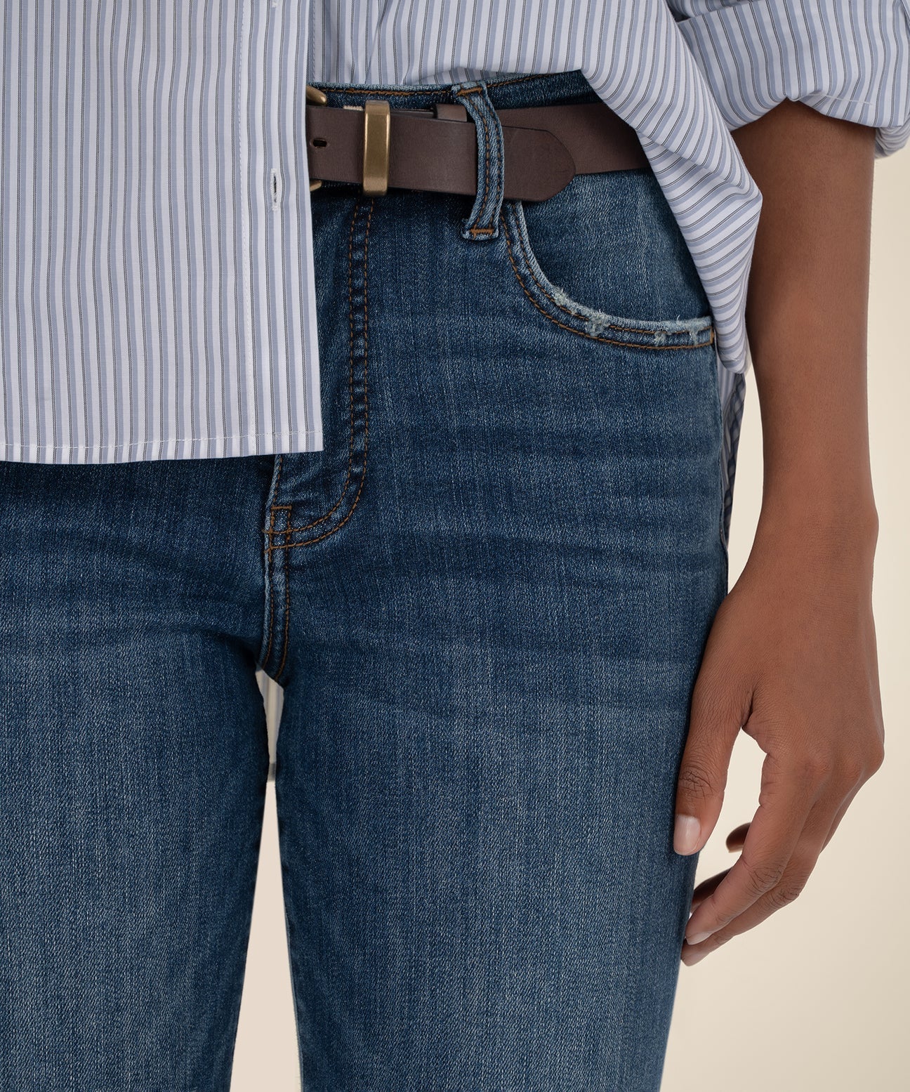 Kut From The Kloth “Kelsey” High Rise Fab Ab Ankle - Vibrant