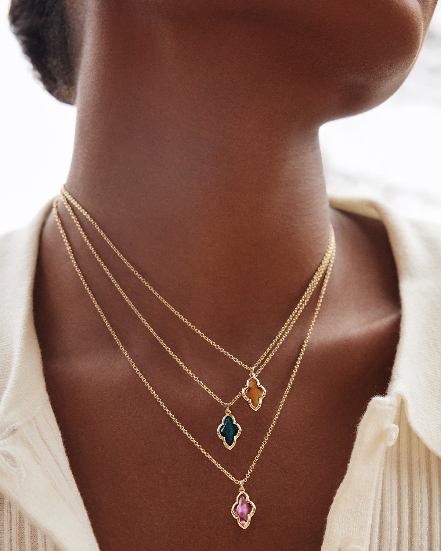 Kendra Scott Framed Abbie Short Pendant- 4 Colors