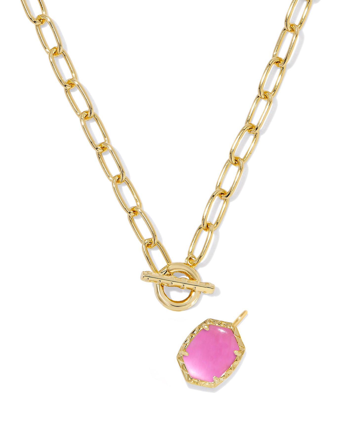 Kendra Scott Daphne Link Chain Necklace Gold Azalea Illusion