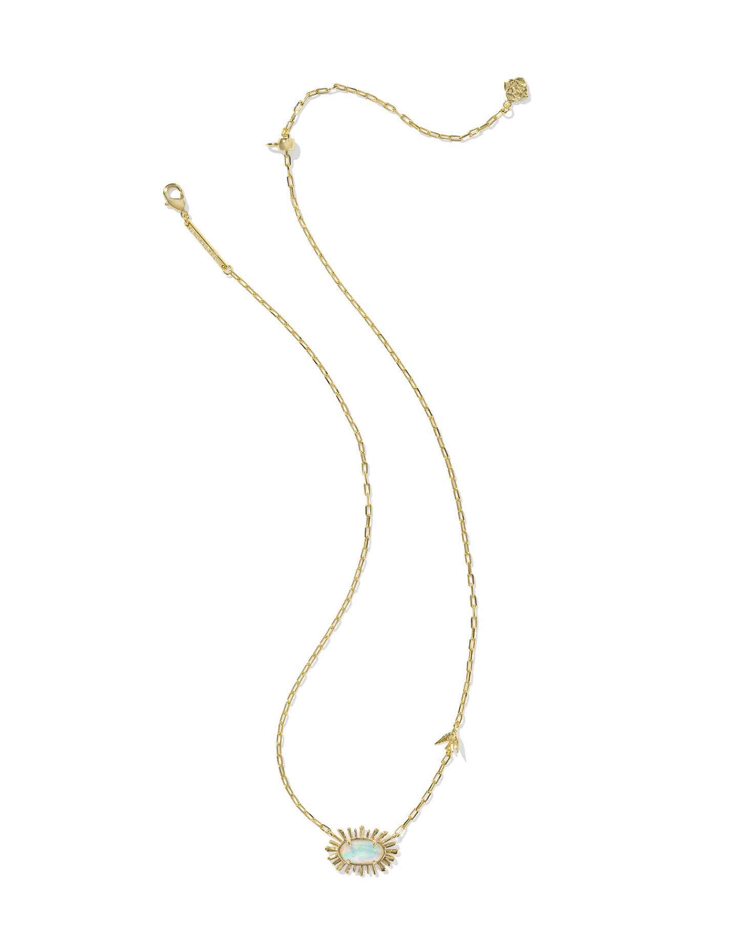 Kendra Scott Elisa Bird Pendant Necklace-Gold Opalite Illusion