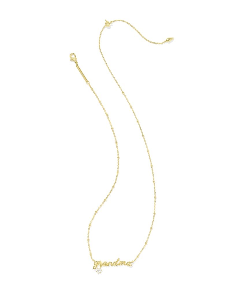 Kendra Scott Grandma Crystal Short Pendant Necklace - Gold