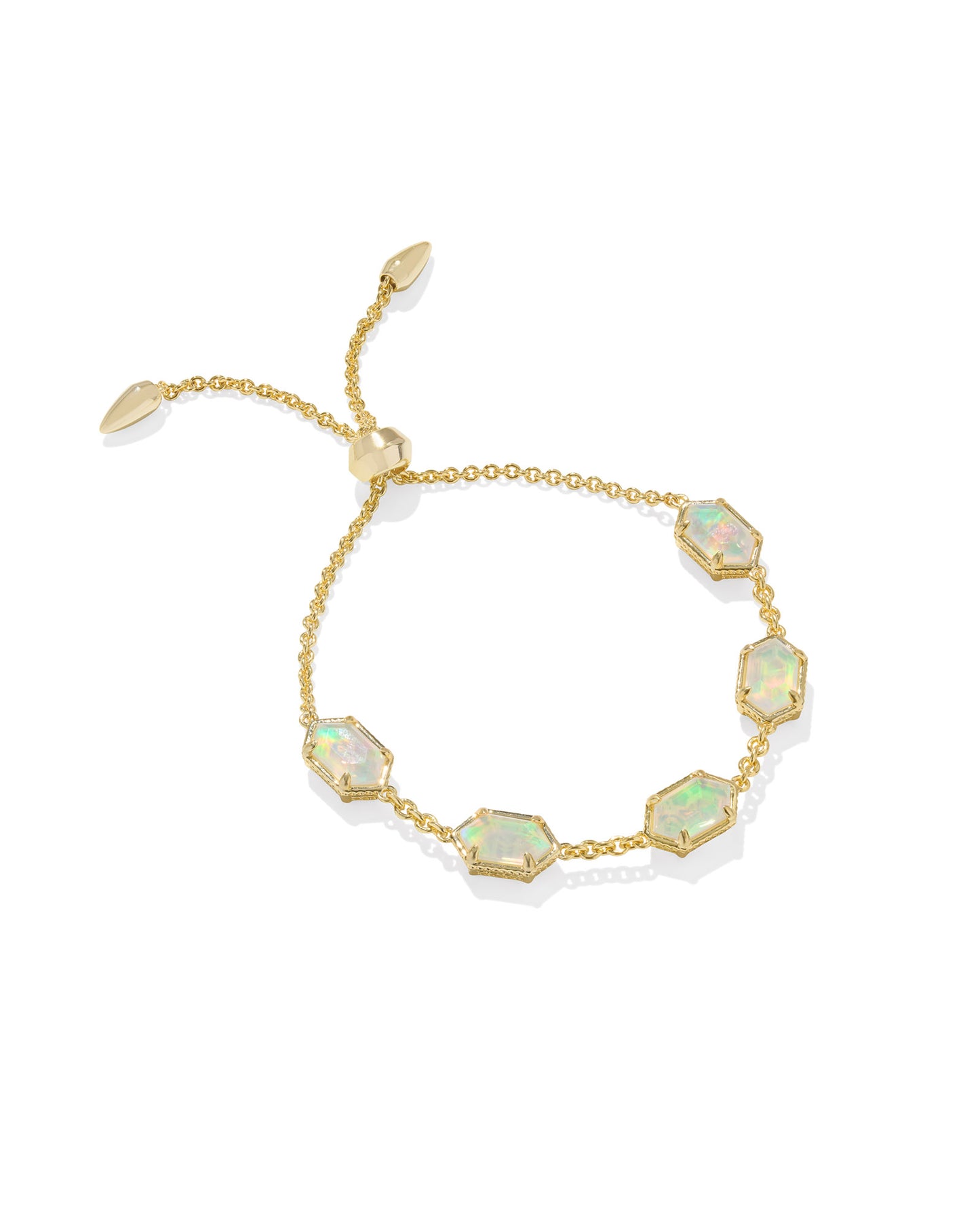 Kendra Scott Hallie Delicate Bracelet- Gold Opalite Illusion