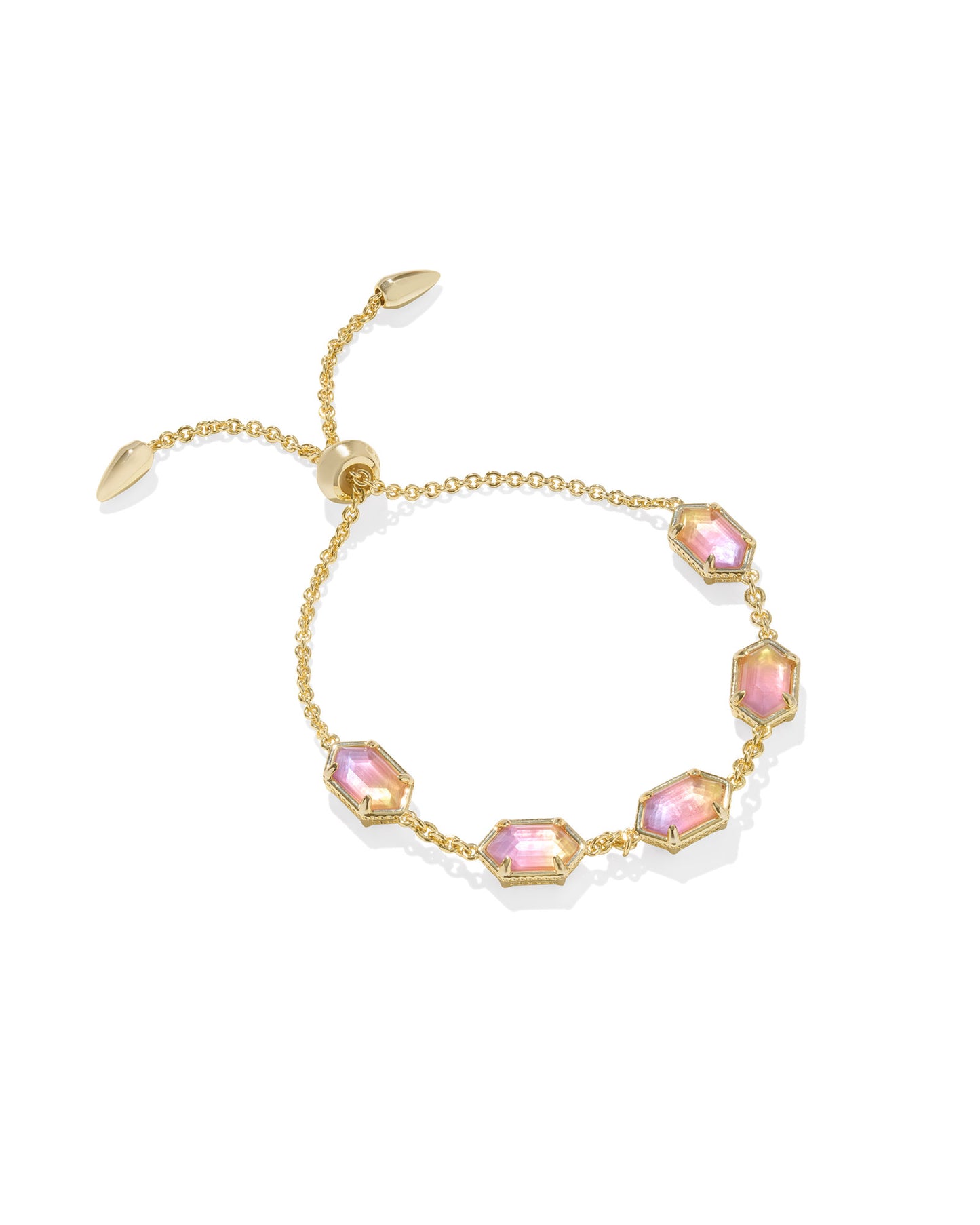 Kendra Scott Hallie Delicate Bracelet- Gold Sunrise Watercolor Illusion