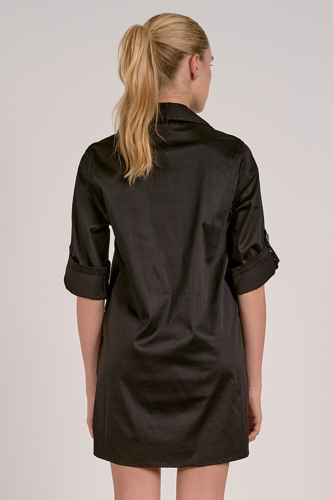 Elan “Abigail” Shirt Dress - Black