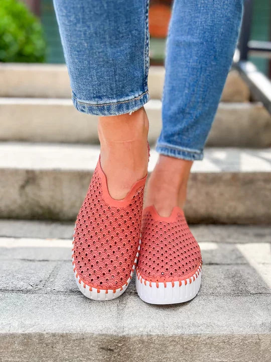 Ilse Jacobsen Tulip3373 Platform Shoe- Light Brick