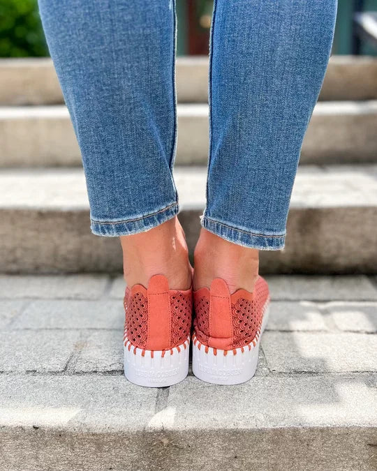 Ilse Jacobsen Tulip3373 Platform Shoe- Light Brick