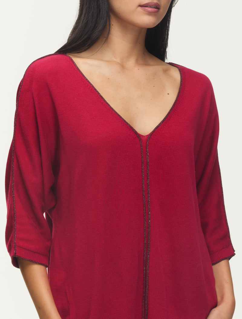 Kerisma “Fawn” Mock Top - Holly Berry