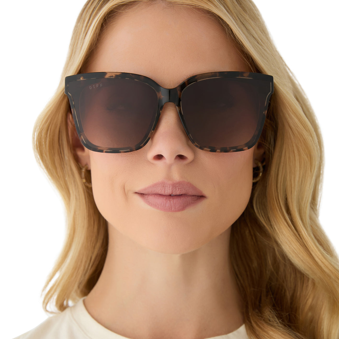 Diff Eyewear "Meredith II" Espresso Tortoise + Brown Gradient