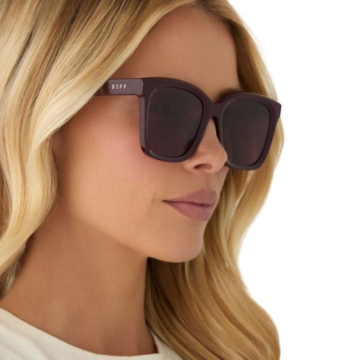 DIFF Eyewear "Meredith" Dark Cherry Lacquer