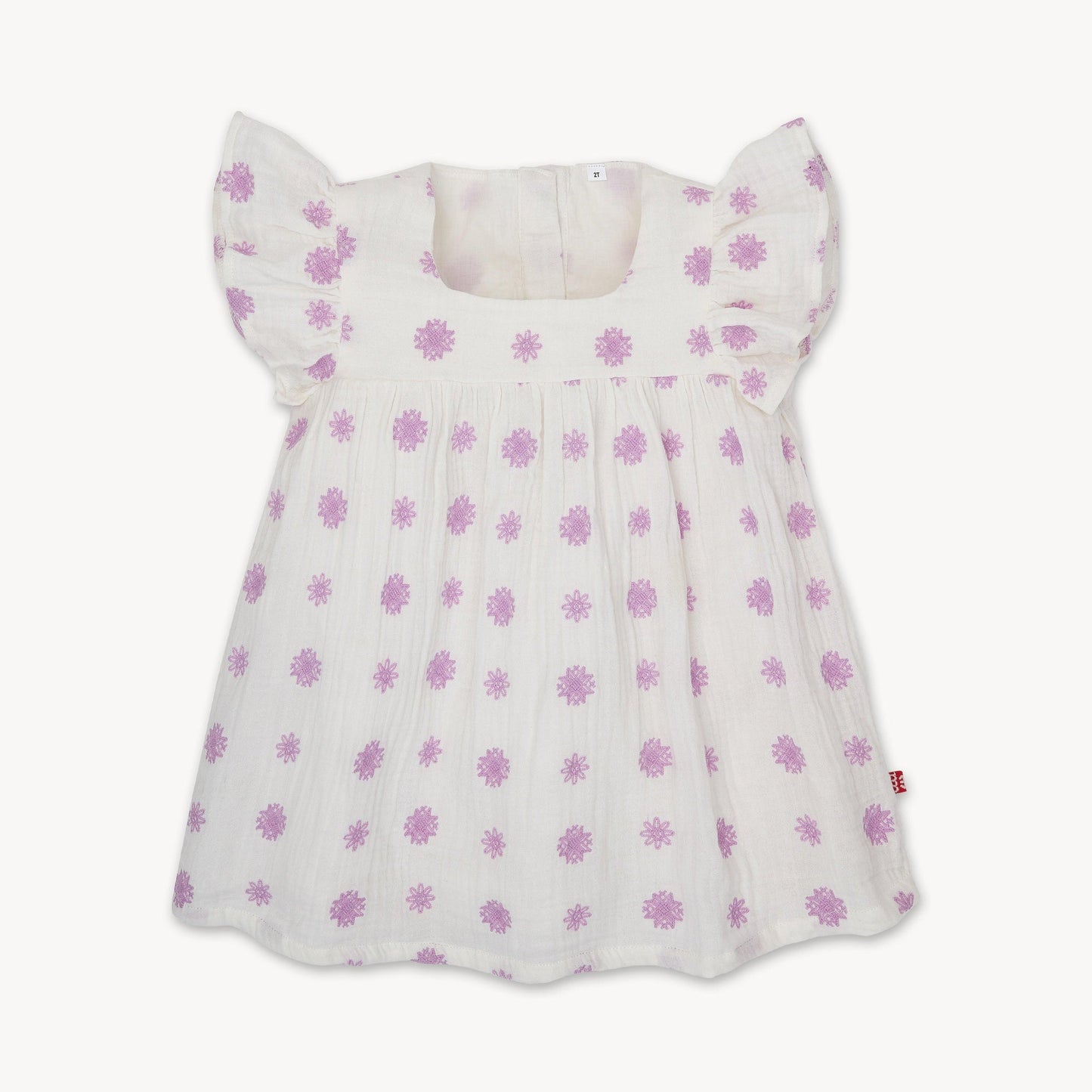 Magnetic Me "Playground Pals" Cotton Gauze Magnetic Easy Peasy Short Sleeve Dress