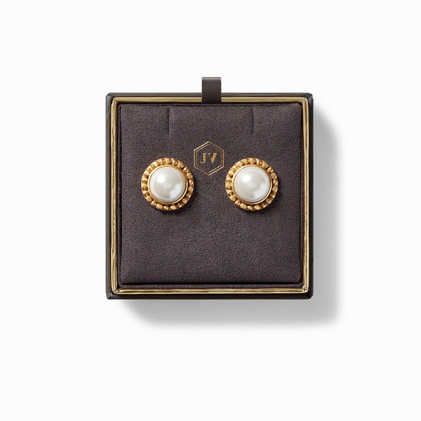 Julie Vos “Marbella” Pearl Earring-Gold