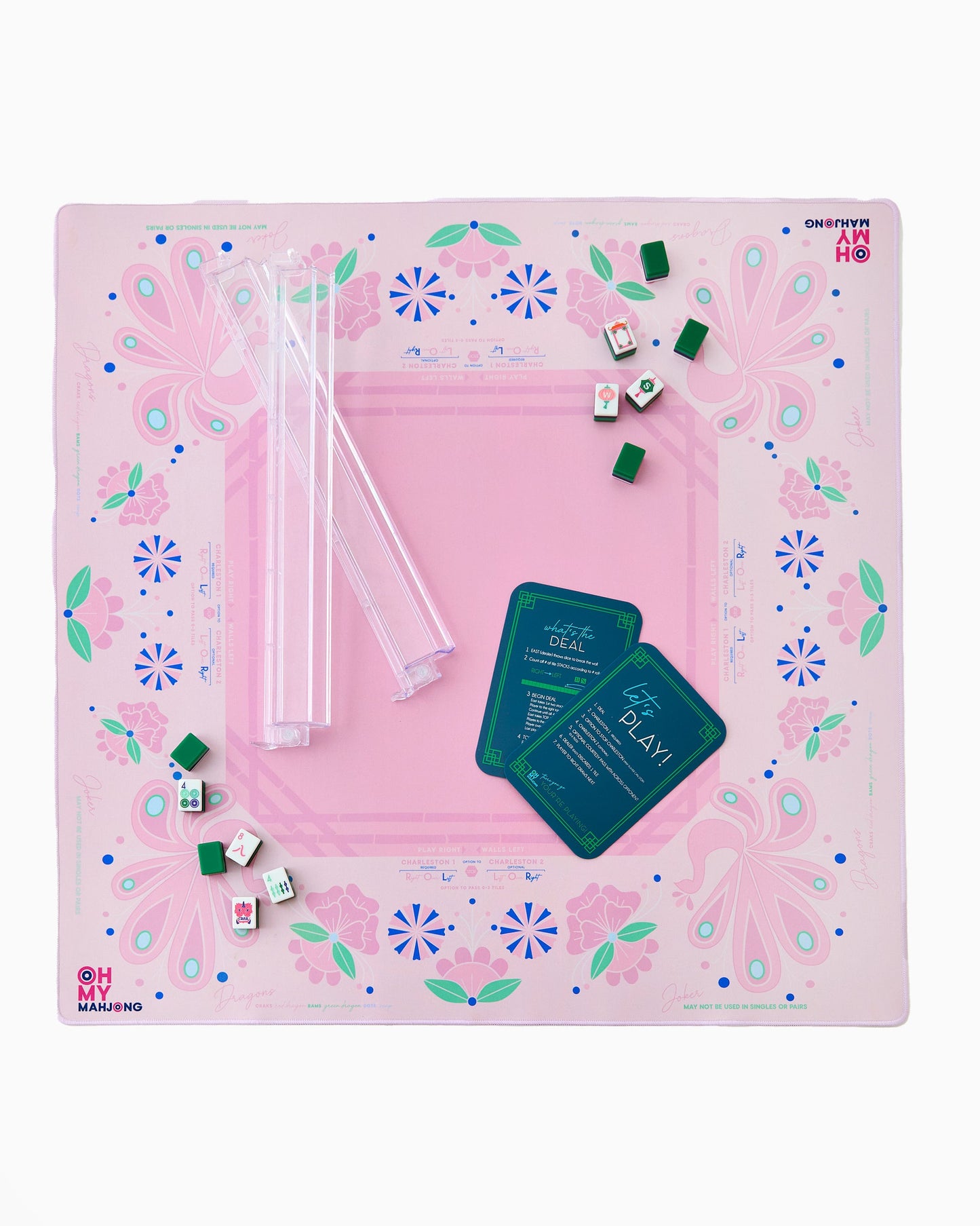 Oh My Mahjong Mahjong Mat-Birdie Pink