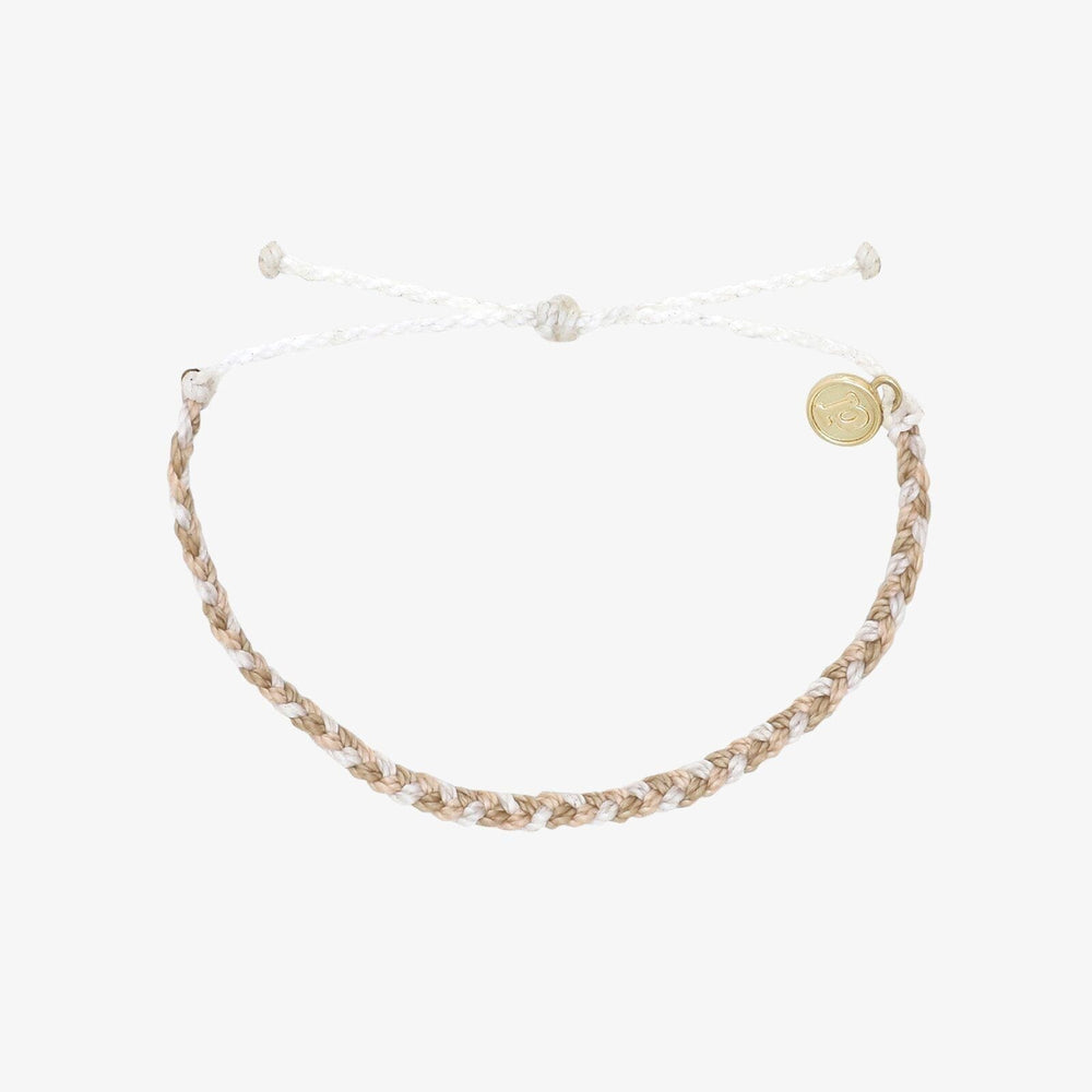 Puravida Mini Braided Bracelet- Leche