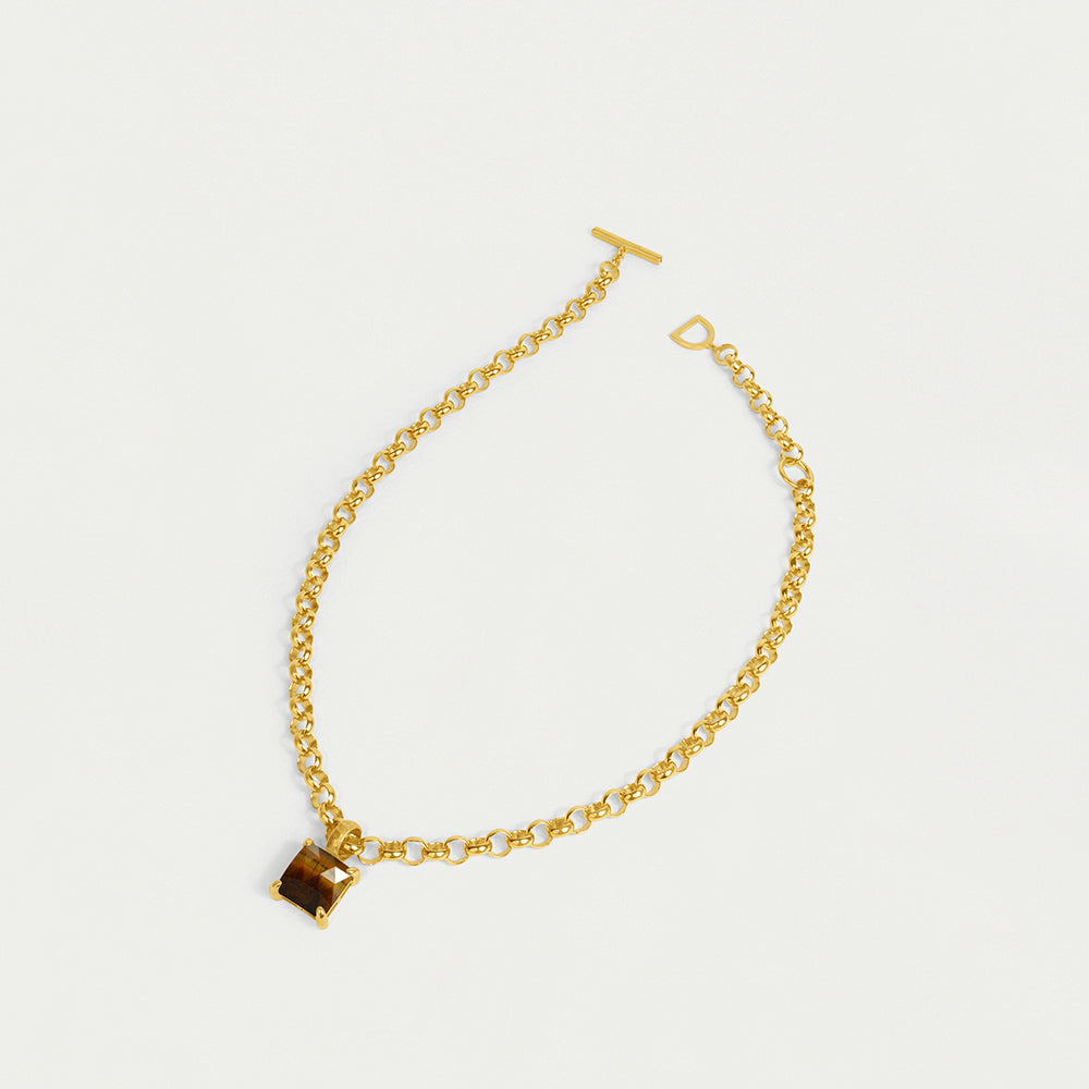 Dean Davidson "Nomad" Statement Gemstone Pendant-Tiger's Eye