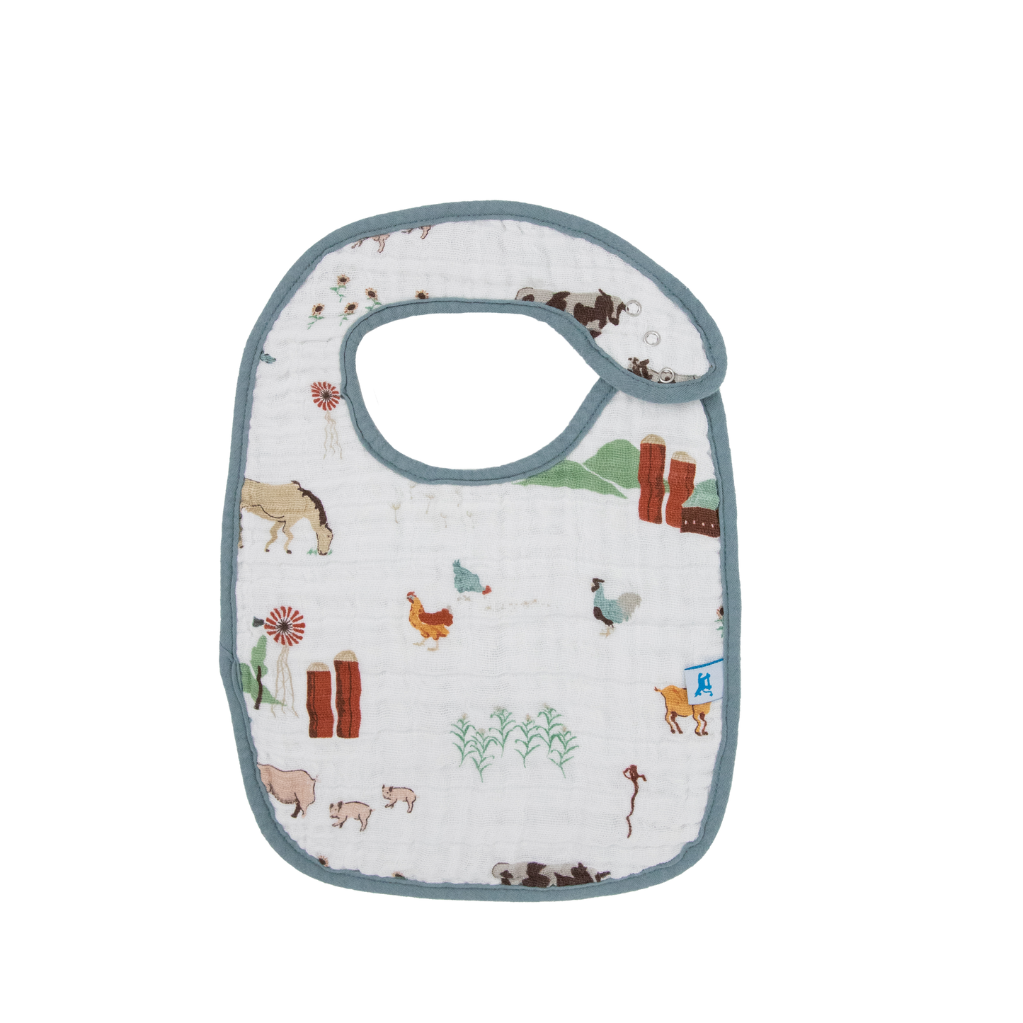 Little Unicorn Cotton Muslin Classic Bib 3 Pack - Farmyard