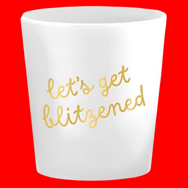 Slant "Let's Get Blitzened" Shot Cups (Pack of 10)