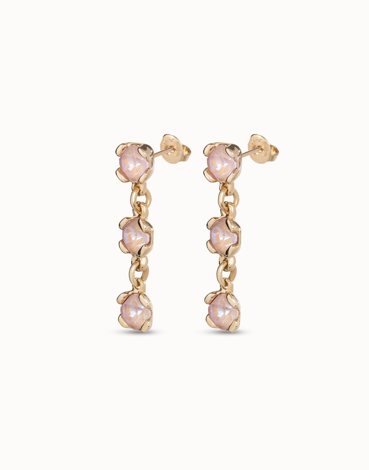 Uno de 50 "Sublime Pink" Earrings-Gold