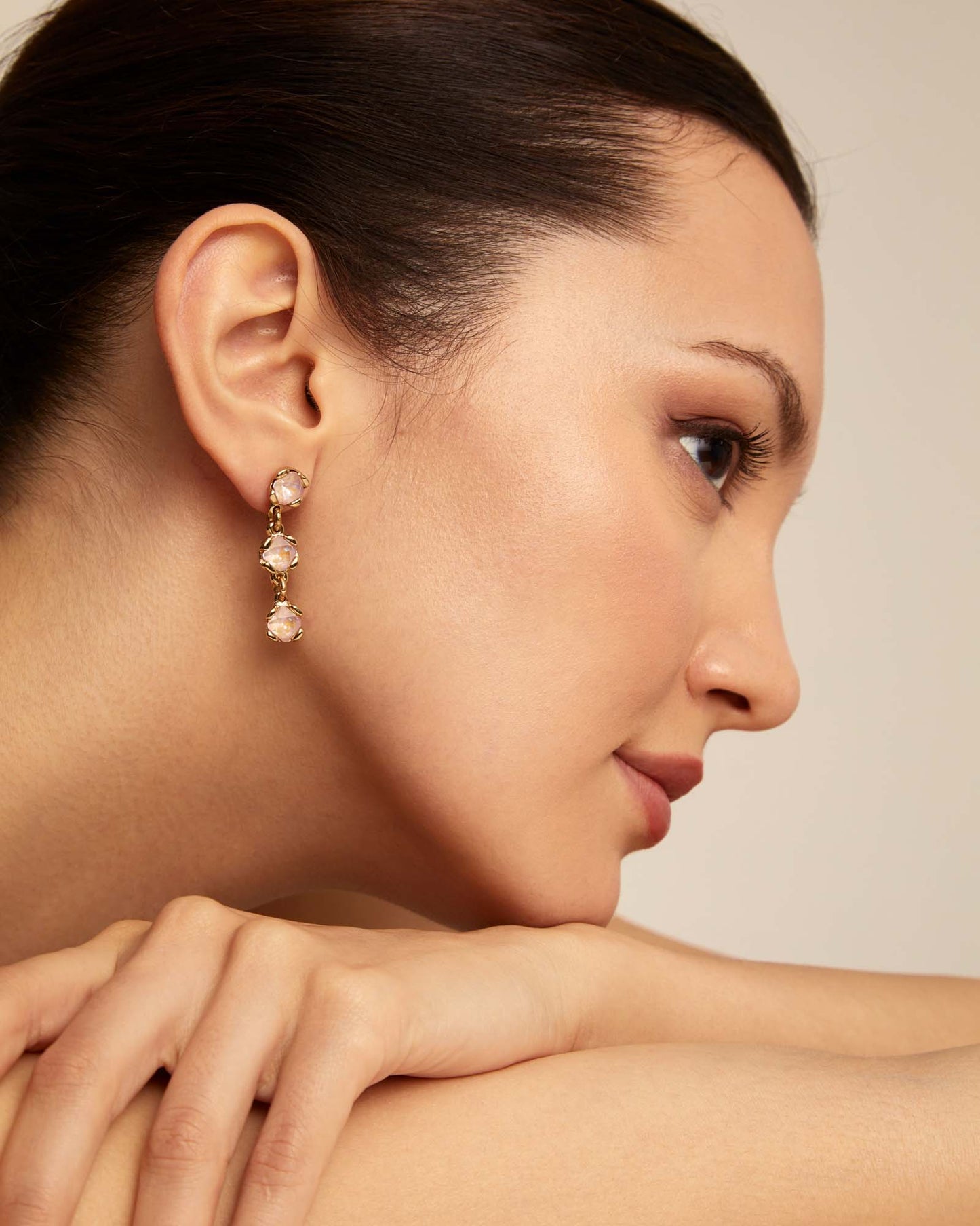 Uno de 50 "Sublime Pink" Earrings-Gold
