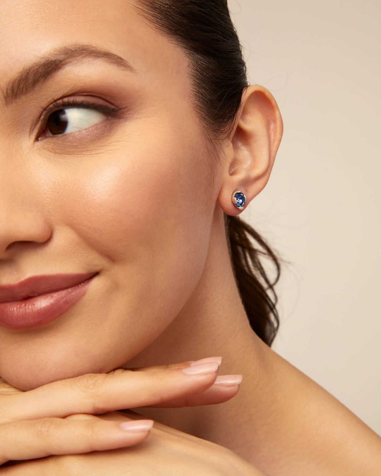 Uno de 50 "Aura Blue" Earrings-Silver