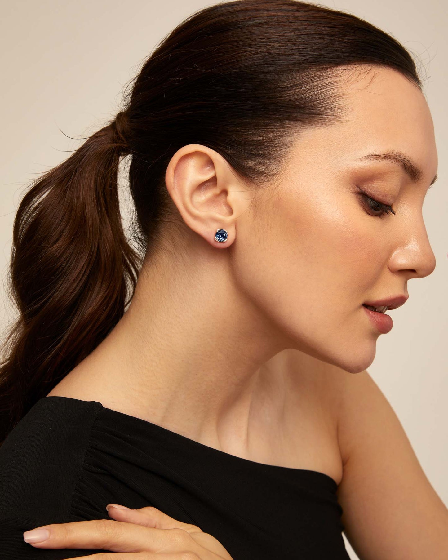 Uno de 50 "Aura Blue" Earrings-Silver