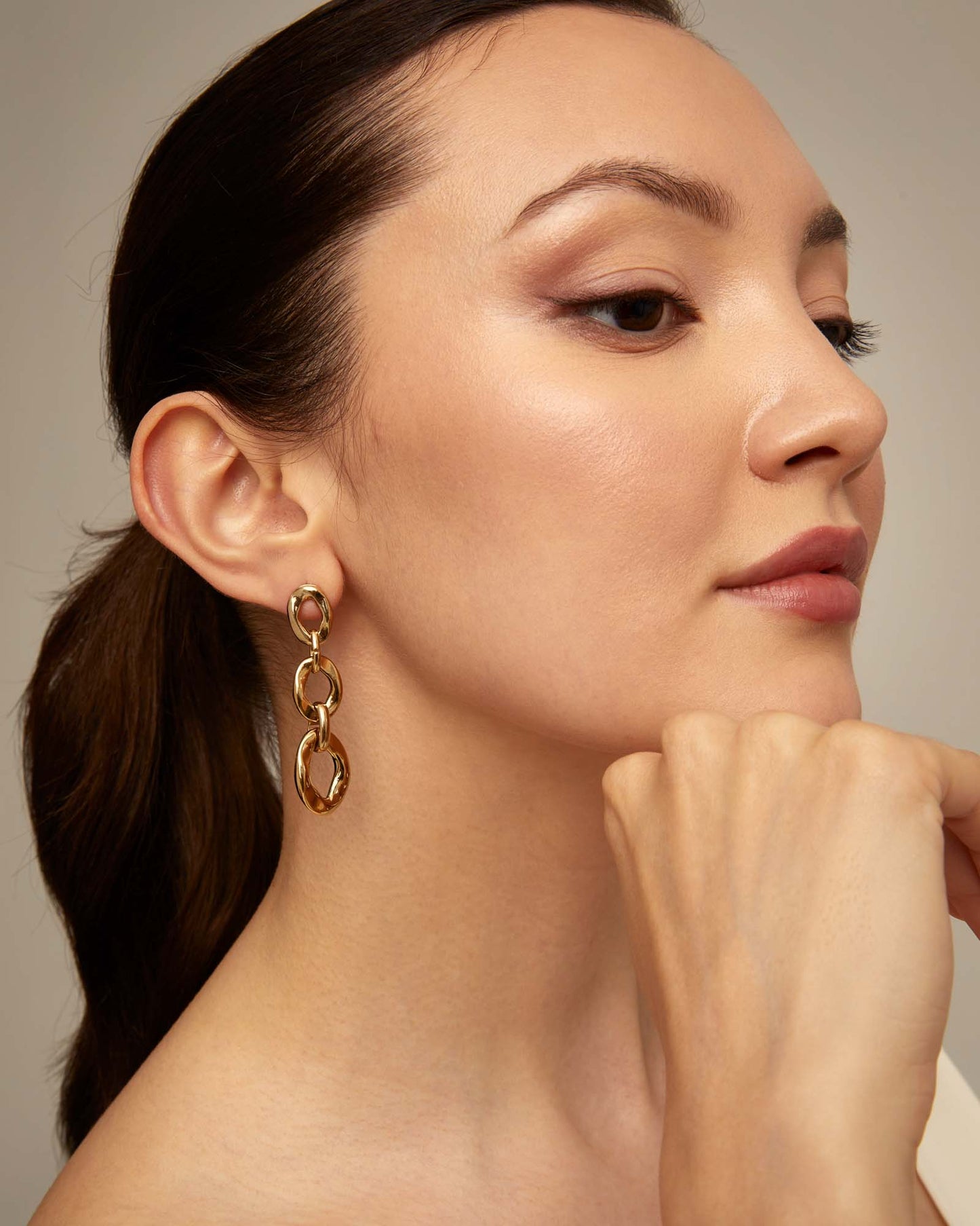 Uno de 50 "YOLO" Earrings-Gold
