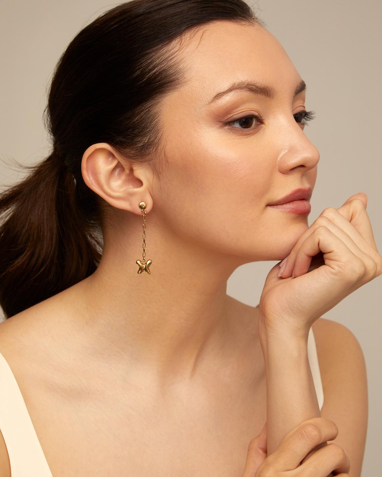 Uno de 50 "Wings" Earrings-Gold