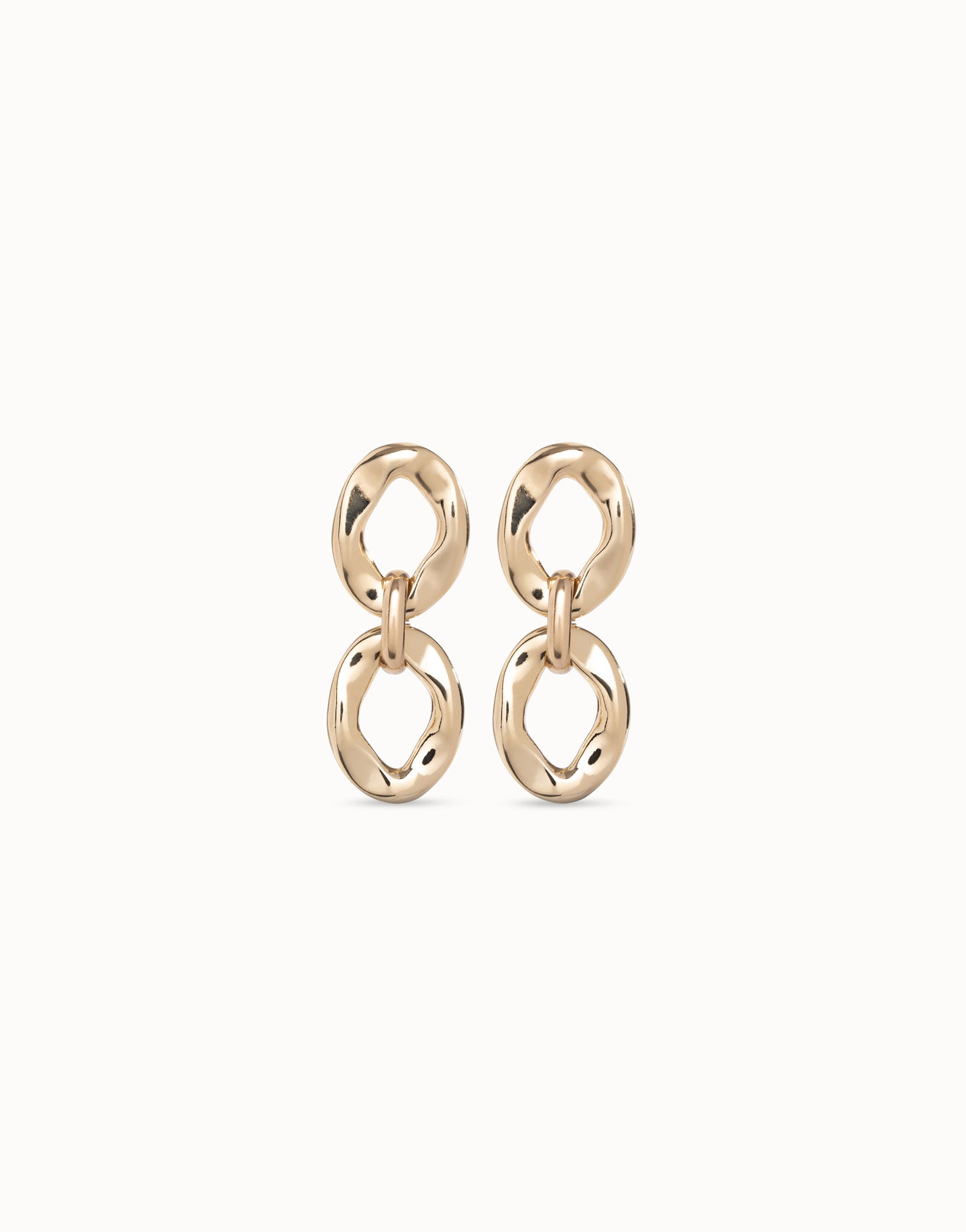 Uno de 50 "Groovy" Earrings-Gold