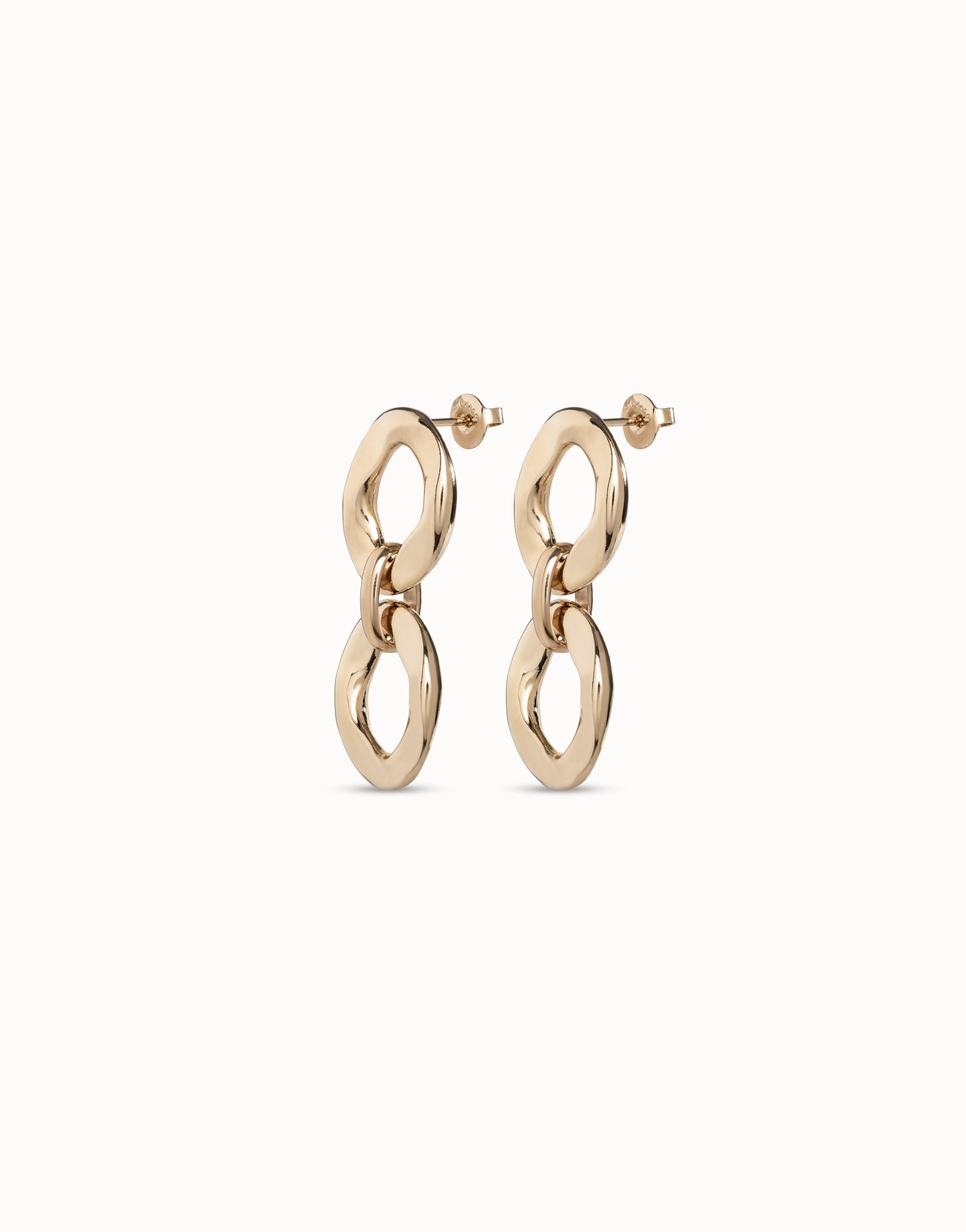 Uno de 50 "Groovy" Earrings-Gold