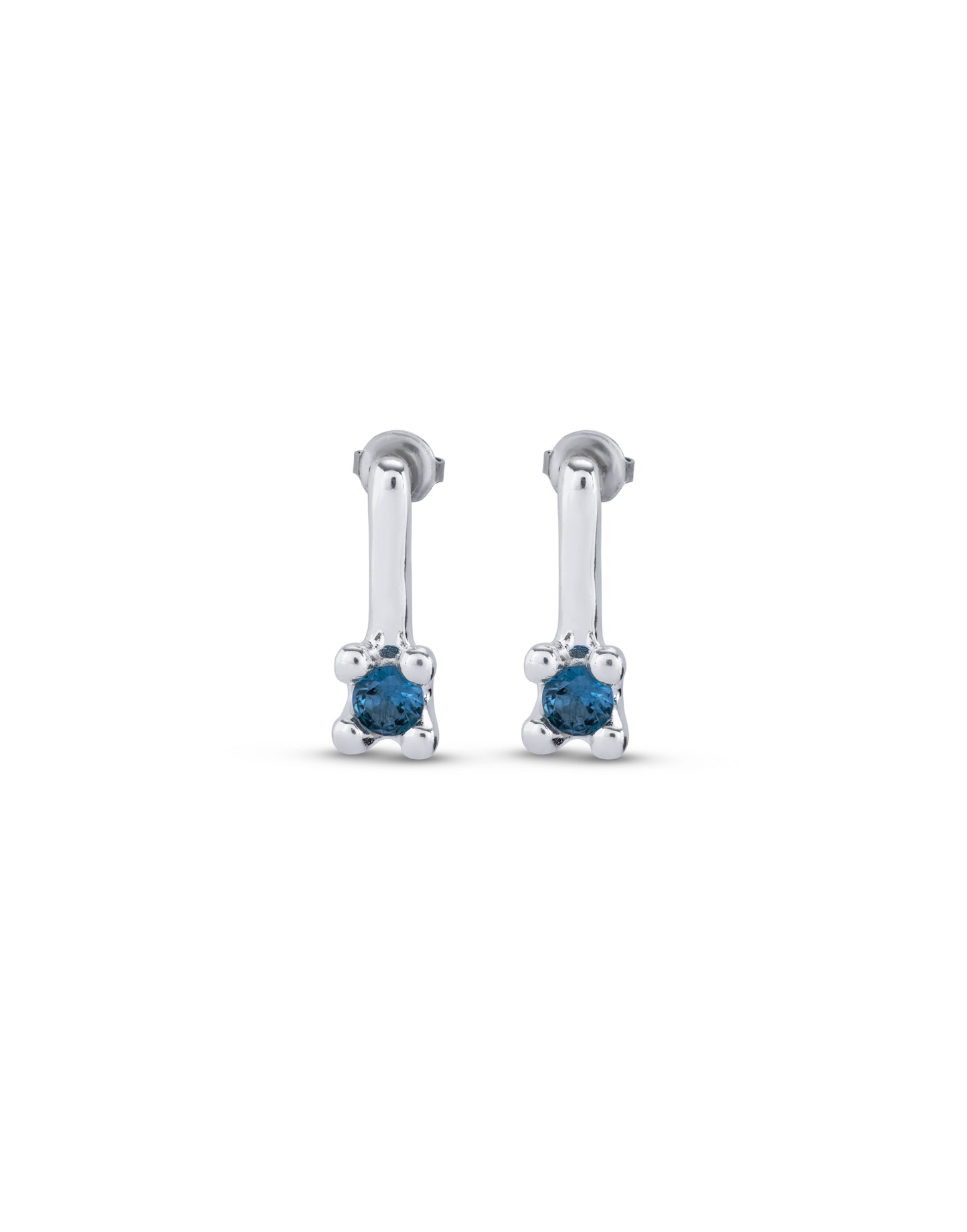 Uno de 50 "Divine" Earrings-Silver (blue)