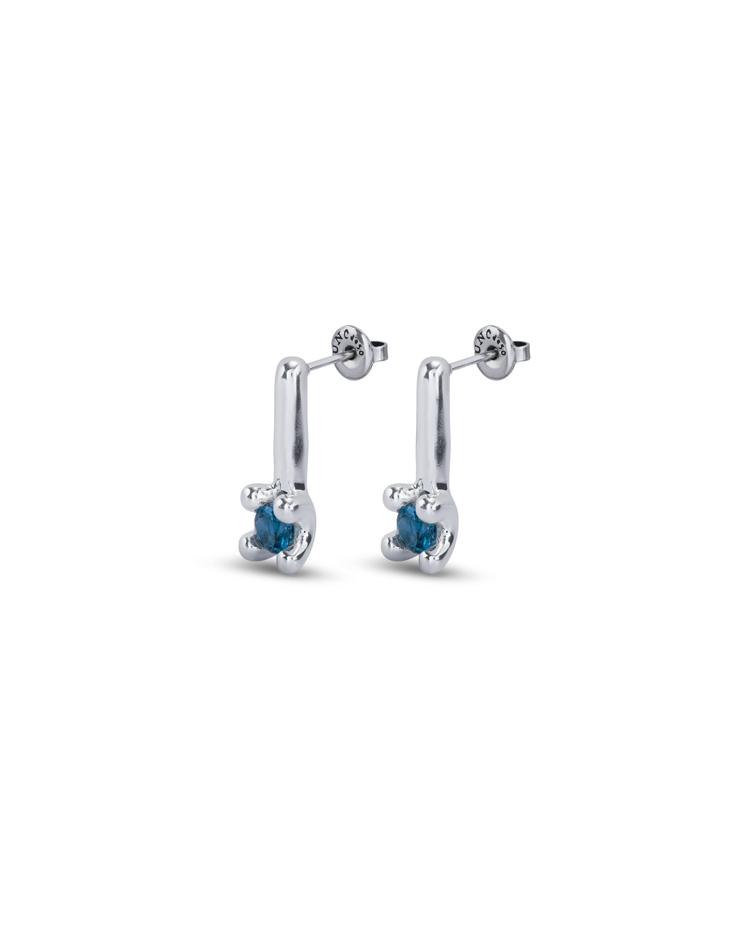 Uno de 50 "Divine" Earrings-Silver (blue)