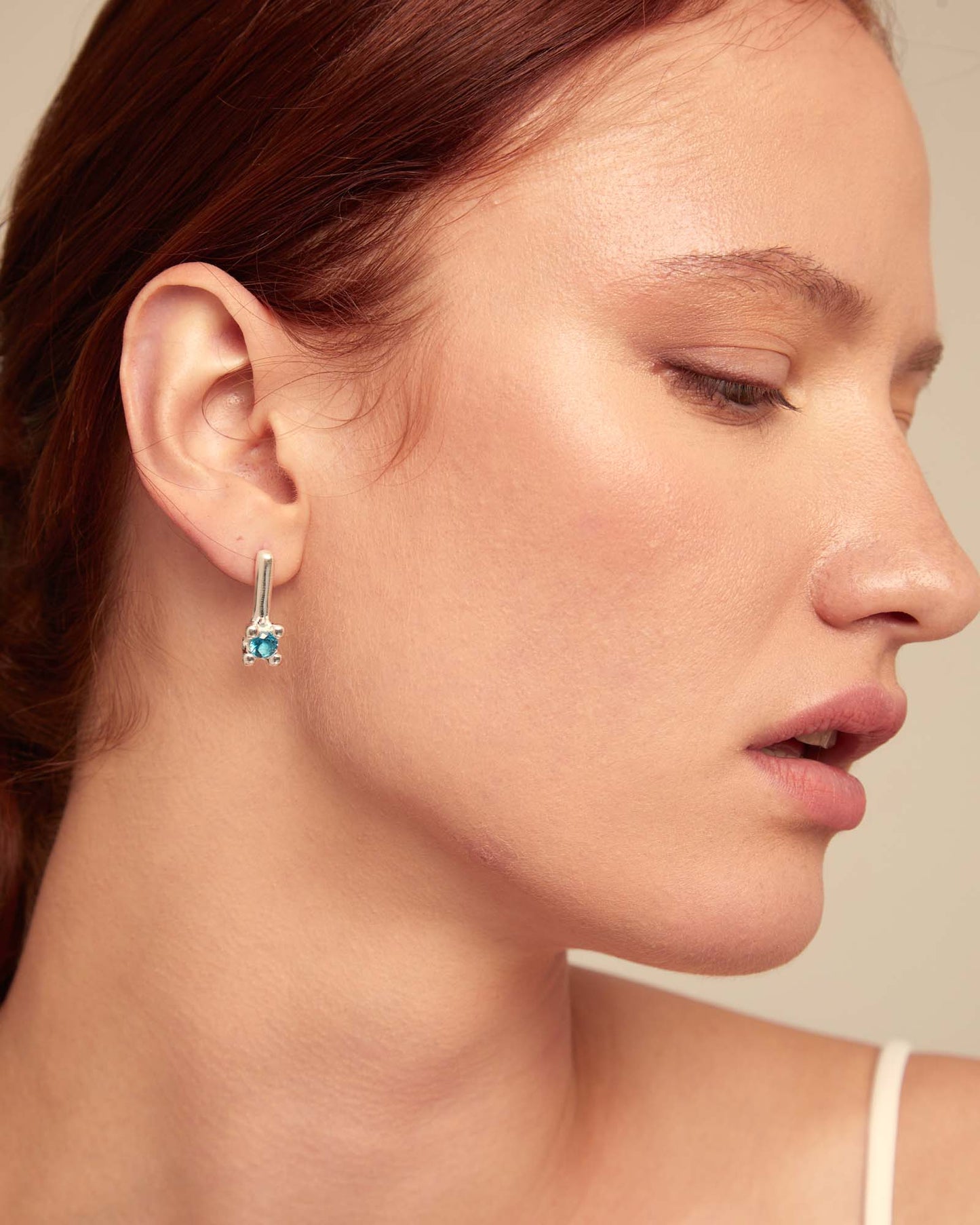 Uno de 50 "Divine" Earrings-Silver (blue)