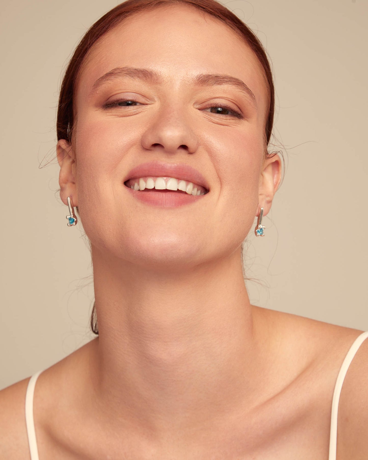 Uno de 50 "Divine" Earrings-Silver (blue)