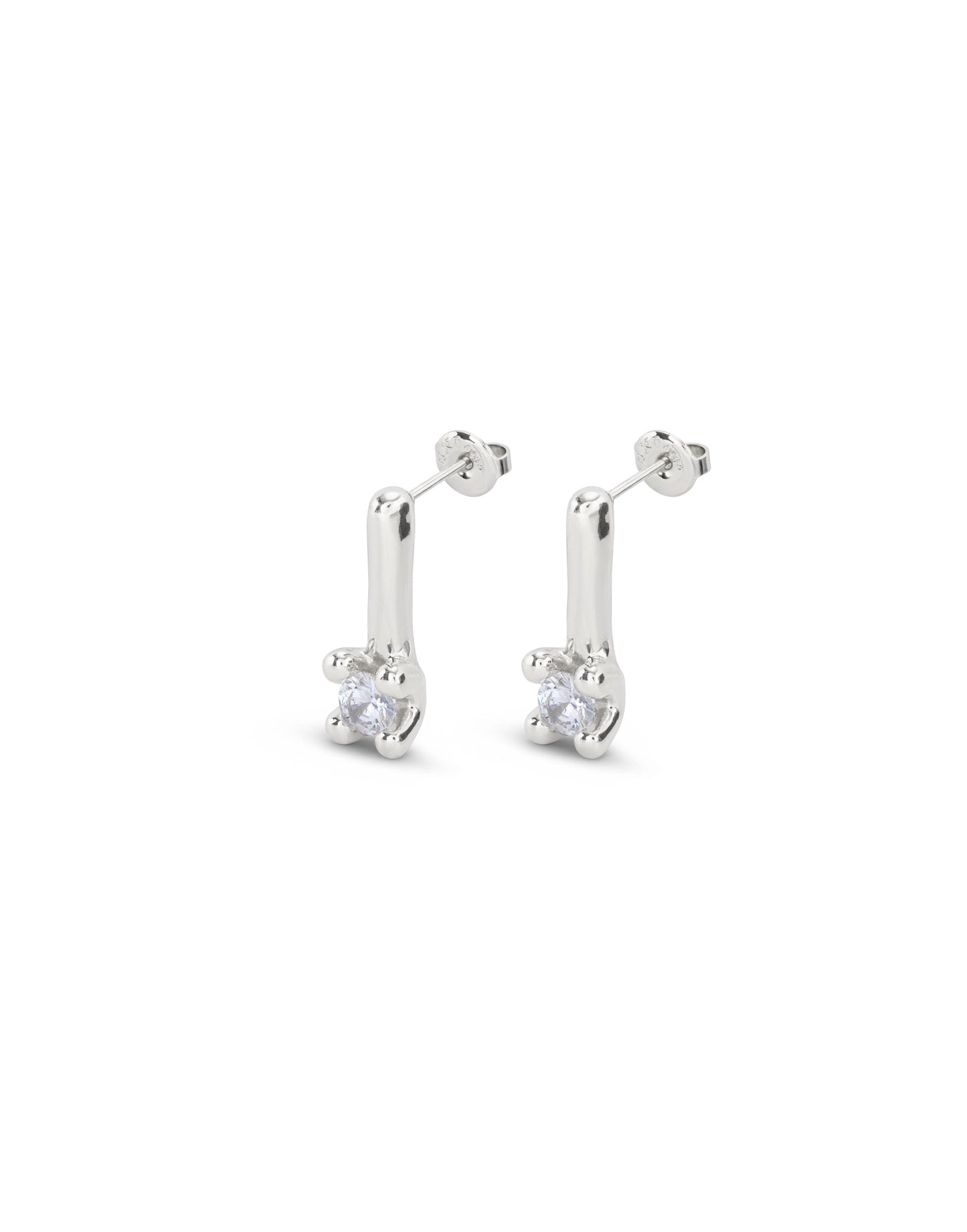 Uno de 50 "Divine" Earrings-Silver (clear)
