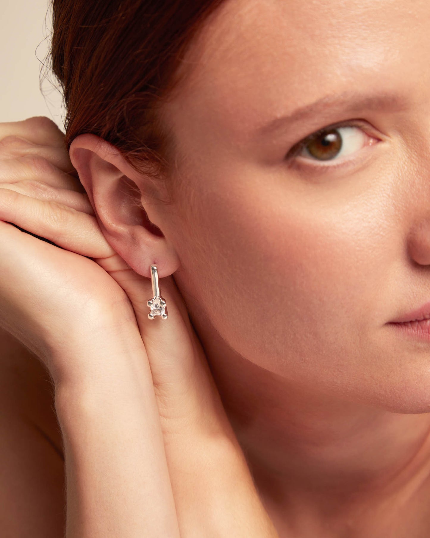 Uno de 50 "Divine" Earrings-Silver (clear)