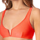 Maaji Swimwear "Fire Coral" Victoria V Wire Bralette Bikini Top