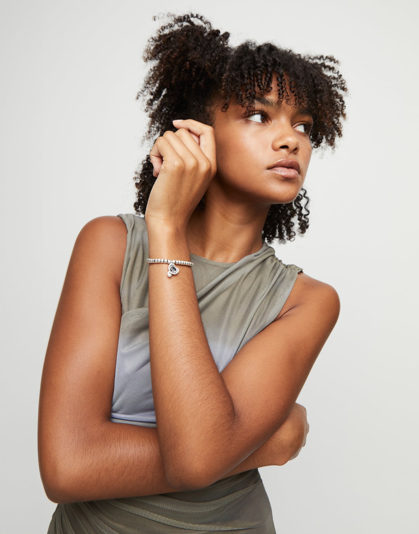Uno de 50 "Be Expressive" Bracelet- Silver/Grey