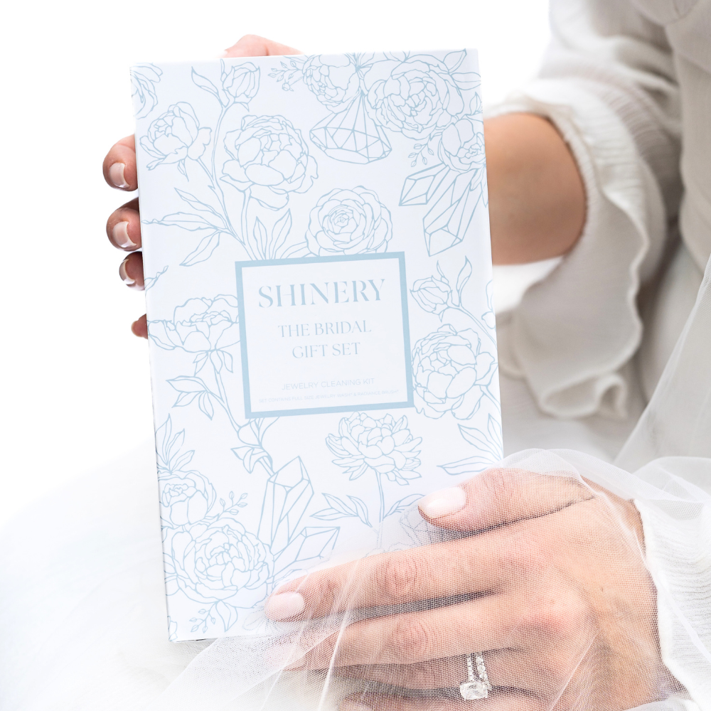 Shinery Radiance Wash Luxury Jewelry Cleaner & Brush Duo-Bridal Gift Set